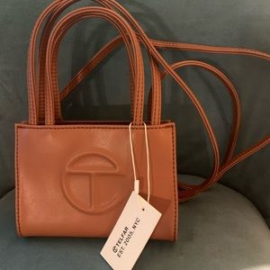 Telfar Small Tan Shopping Bag New with Tags